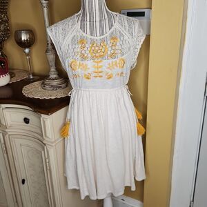 Penelope Rose boho chic embroidered dress women's size Xl